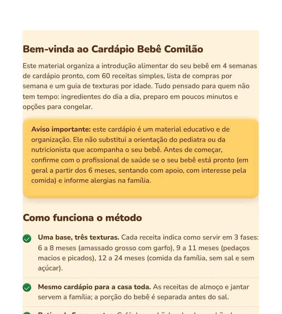 Página do guia: como funciona o método