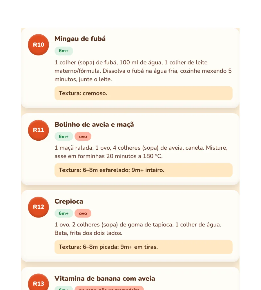 Página de receitas 1 a 30